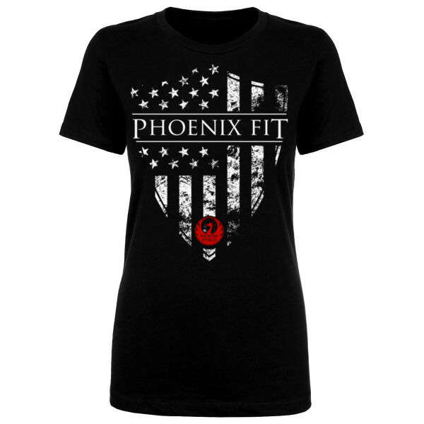 SHIELD FLAG - WOMEN'S FITTED T-SHIRT - $FBTP3E$ Thumbnail