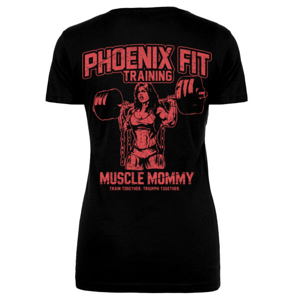 MUSCLE MOMMY - WOMEN'S FITTED T-SHIRT - $G8RVKD$ Thumbnail